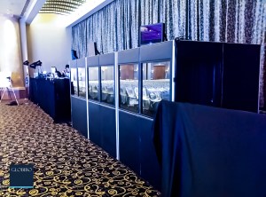 2 Interpretation Booths with Radiators In event