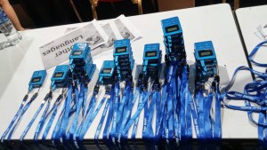 FM Receiver with lanyard by Globibo Event tech team