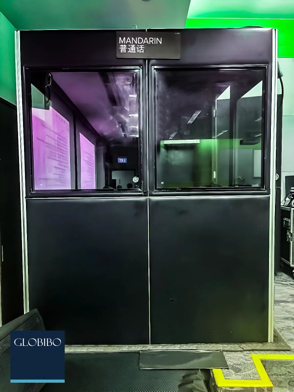 Interpretation booth setup