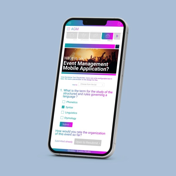 Event management application