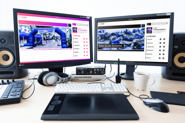 Live Interpretation Language Selection in AGM- Desktop View
